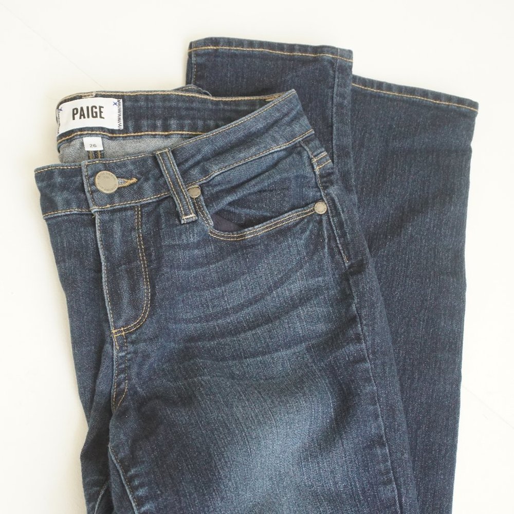 Paige Dark Wash Skinny Jeans